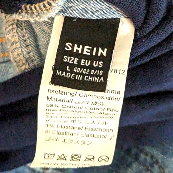 Shein Maternity Flared Leg Over the Belly Jeans Size Large (8/10) - Picture 5 of 8